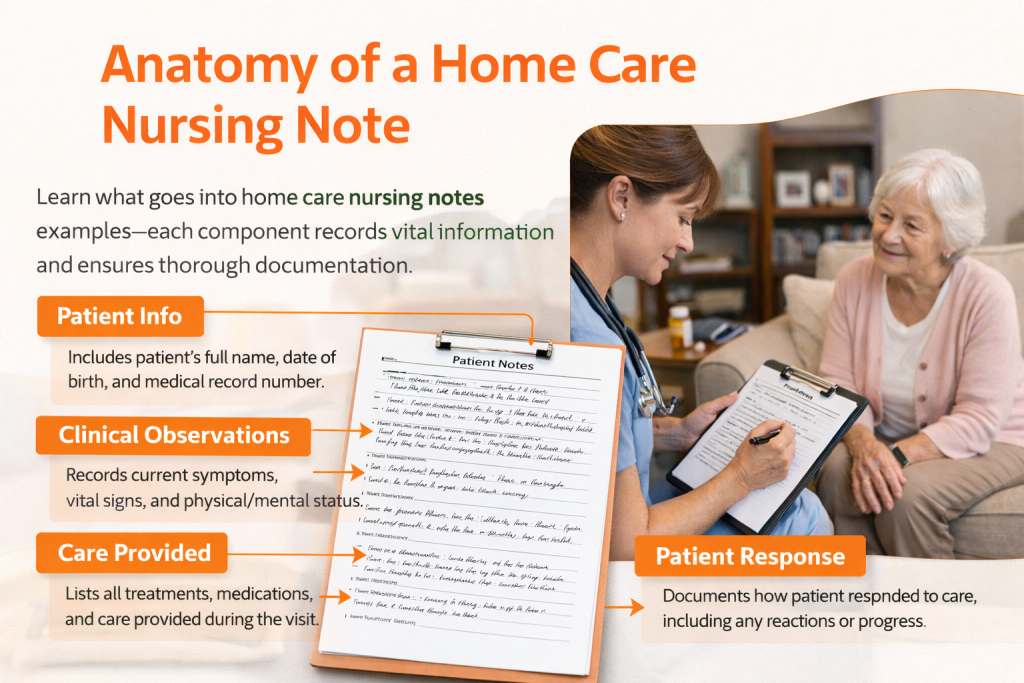 Home Care Nursing Notes Examples