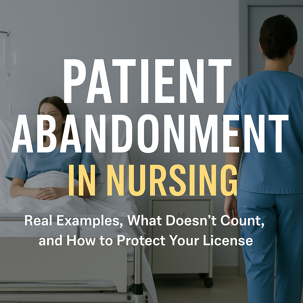 Patient Abandonment Nursing Examples